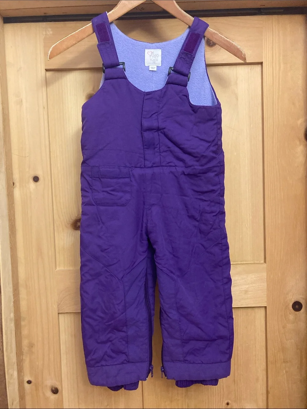 The Children's Place Purple Snow Bibs